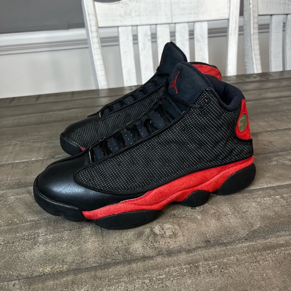 Nike Air Jordan 13 Retro Bred Sneakers Sz 10 - Picture 1 of 5